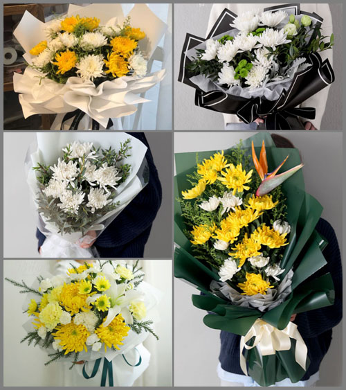 广东江门市开平市蚬冈镇坎田村白事花束代送